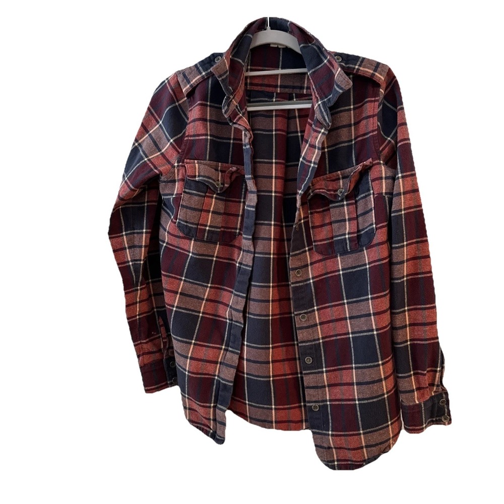 Roxy Granola Girl Women's Long Sleeve Flannel Button-Up Shirt Plaid, Size XS